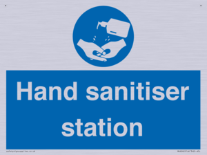 Hand sanitiser station